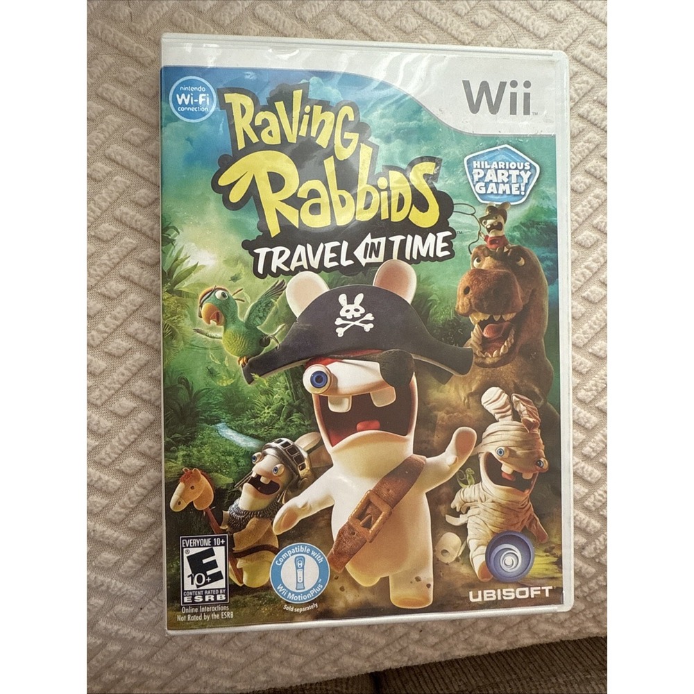 Raving‎ Rabbids: Travel in Time (Nintendo Wii, 2010) Complete and Tested